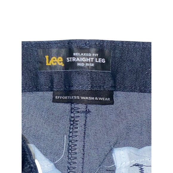 Lee Womens Relaxed Fit Straight Leg Jeans Mid Rise 12L Cotton/Polyester/Spandex - Picture 2 of 8